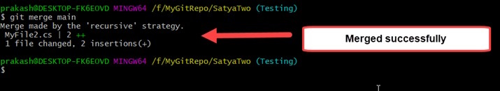After successful merged 